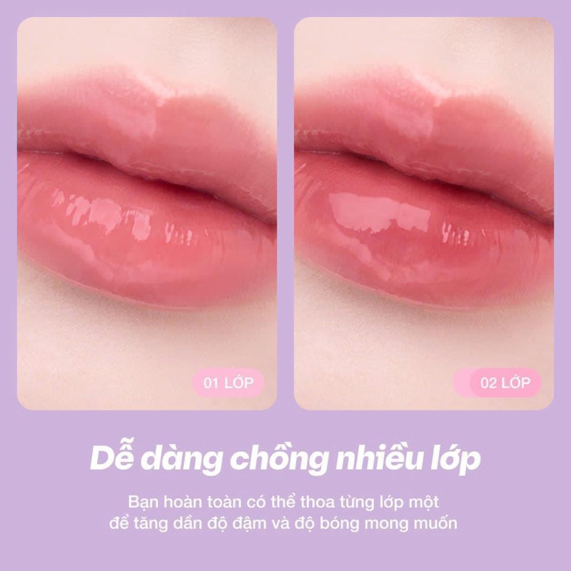 [OFÉLIA] Son Tint Bóng Lâu Trôi Cho Đôi Môi Căng Mọng Ofélia Lolli Glow Tint 3.9g Zulia Cosmetics