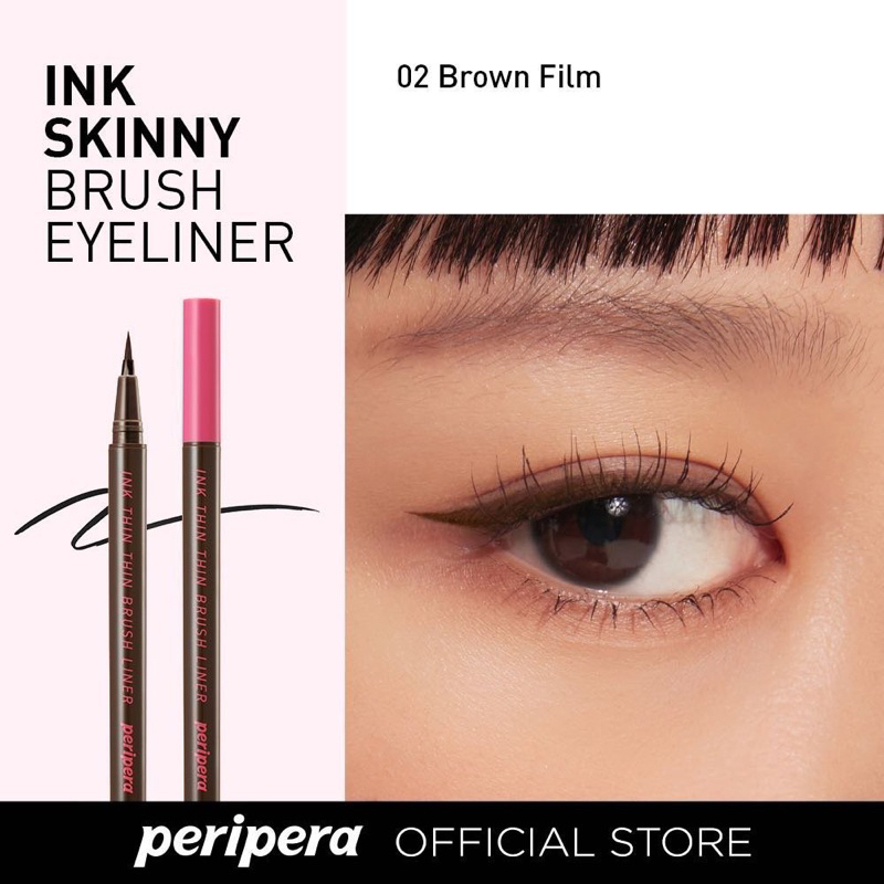 Bút Kẻ Mắt Dạ Peripera Lâu Trôi Bền Màu Ink Thin Brush Liner