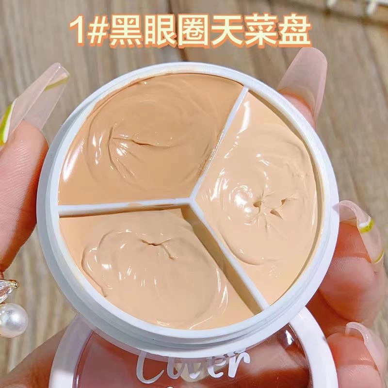 [XIXI] Bảng Che Khuyết Điểm/Triệt Sắc 3 Ô XiXi Che phủ Quầng thâm Cover Master Triple Pot