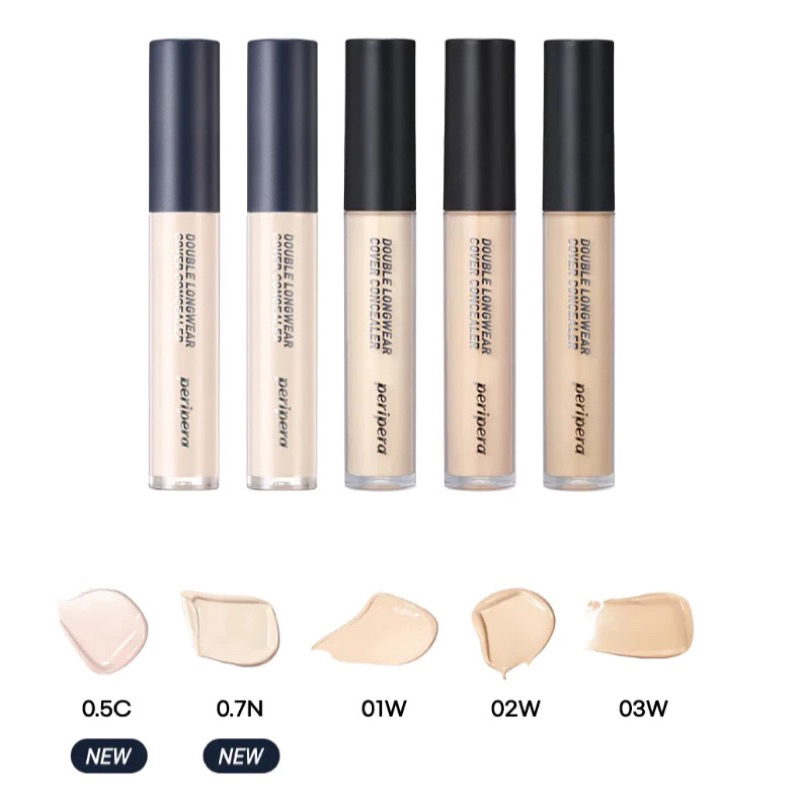 [Peripera] Kem Che khuyết điểm Peripera Double Longwear Cover Concealer (5.5g)