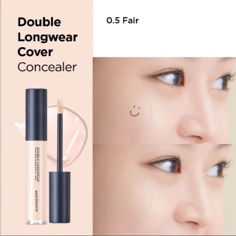[Peripera] Kem Che khuyết điểm Peripera Double Longwear Cover Concealer (5.5g)