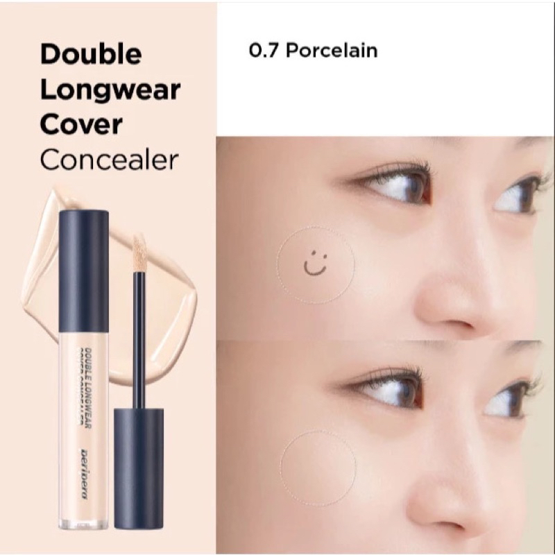 [Peripera] Kem Che khuyết điểm Peripera Double Longwear Cover Concealer (5.5g)