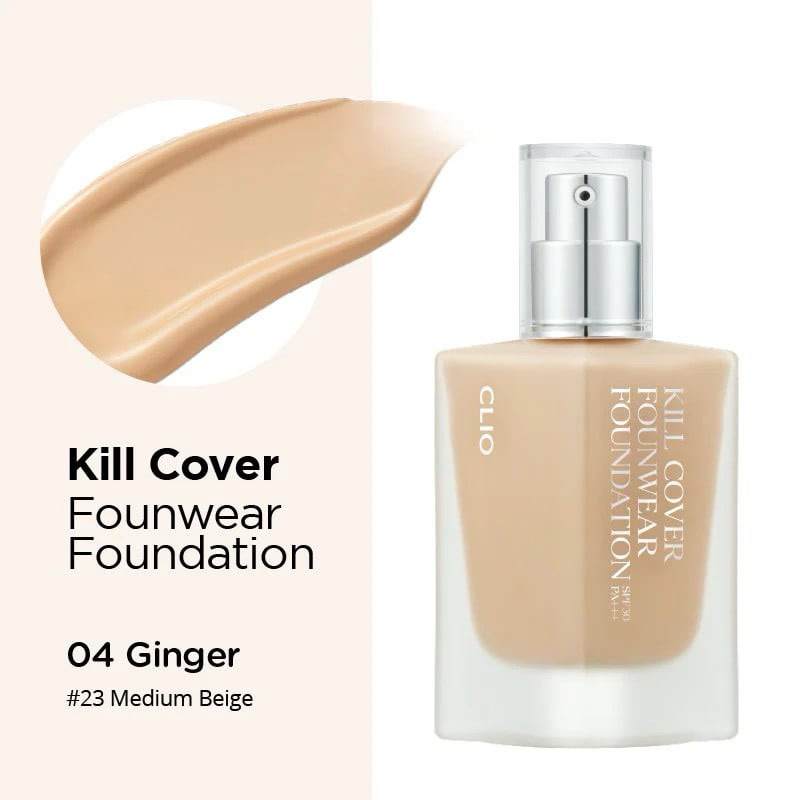 [Clio] KEM NỀN CHO DA DẦU CLIO KILL COVER FOUNWEAR FOUNDATION 13 Gam