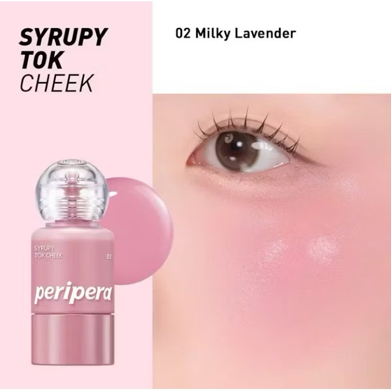 Má Hồng Kem PERIPERA Sirupy Tok Cheek Mịn Bóng Hàng Nội Hàn 9g