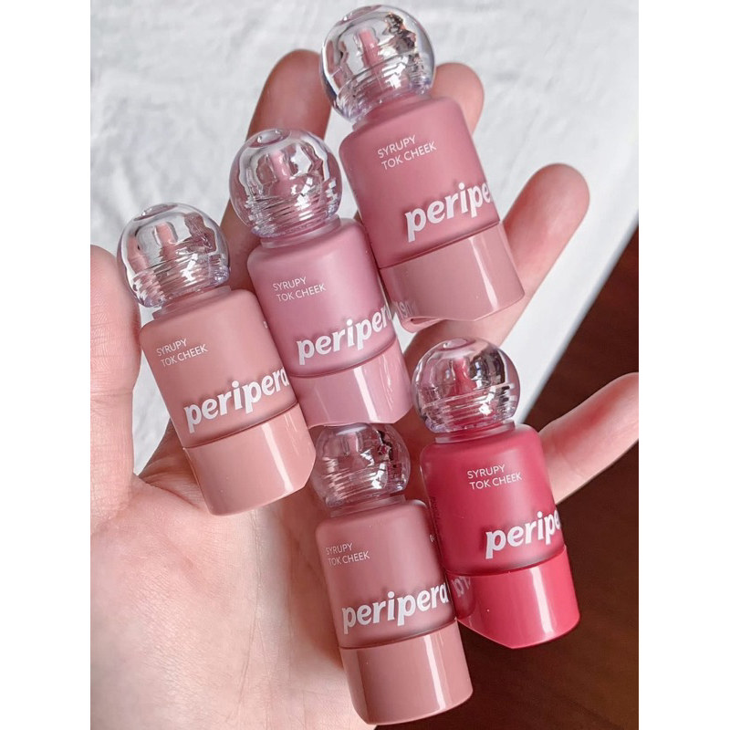 Má Hồng Kem PERIPERA Sirupy Tok Cheek Mịn Bóng Hàng Nội Hàn 9g