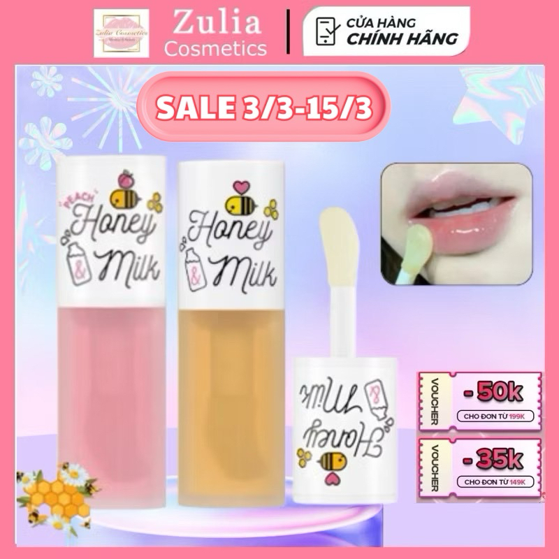 Son Dầu Dưỡng Hồng Môi A'pieu Honey & Milk Lip Oil 5g