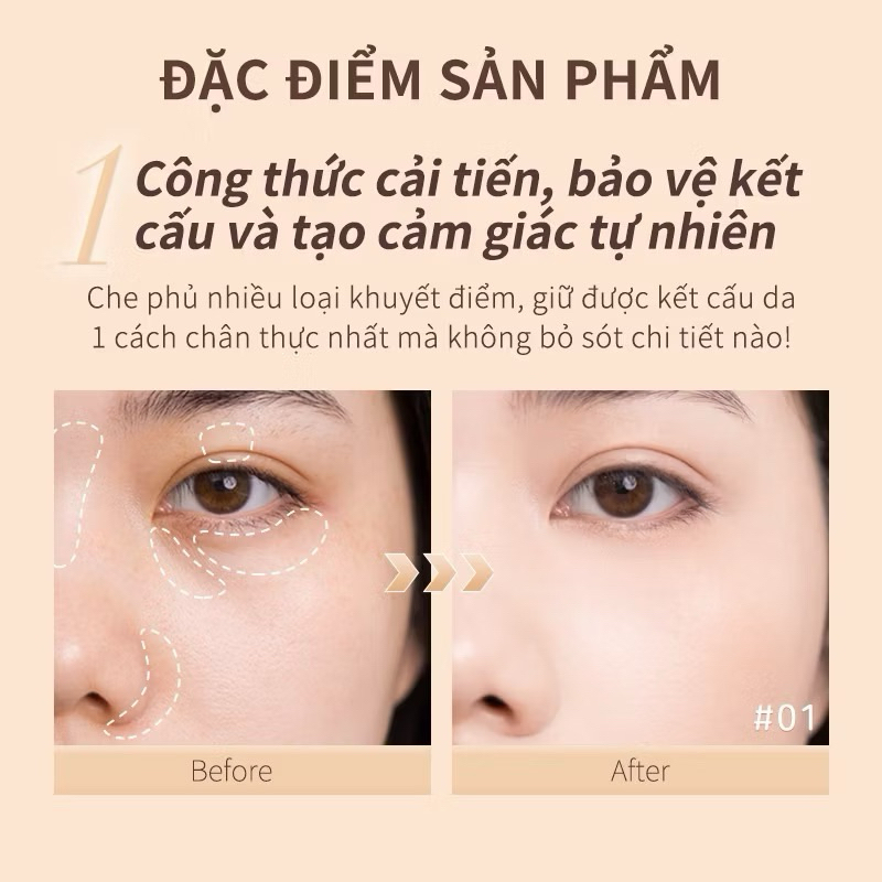 Kem che khuyết điểm JUDYDOLL dạng lỏng độ che phủ cao lâu trôi Zulia Cosmstics - JudyDoll