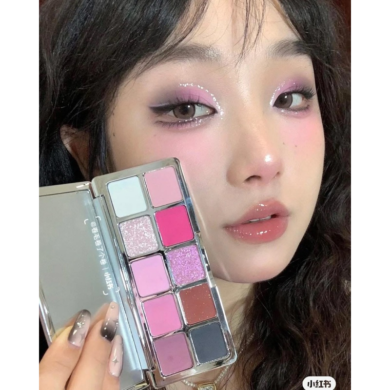 [SHEDELLA] Bảng Phấn Mắt SHEDELLA 10 Ô Pastel Cầu Vồng Mùa Hè, Nhũ Lì Tone Màu Sặc Sỡ màu