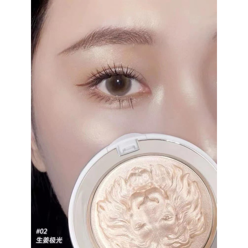 Phấn Bắt Sáng Sư Tử Lion Gloss Powder Highlight mềm mịn sang chỉnh bám phấn lên màu đẹp