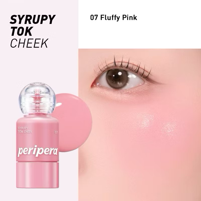 Má Hồng Kem PERIPERA Sirupy Tok Cheek Mịn Bóng Hàng Nội Hàn 9g