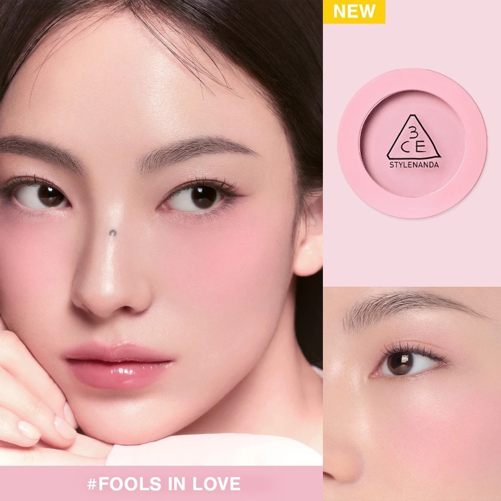 [VỎ MỚI] Phấn Má Hồng 3CE Mood Recipe Face Blush [Nude Peach- Mono Pink- Rose Beige- Full Off Charm-Kinda Shy]