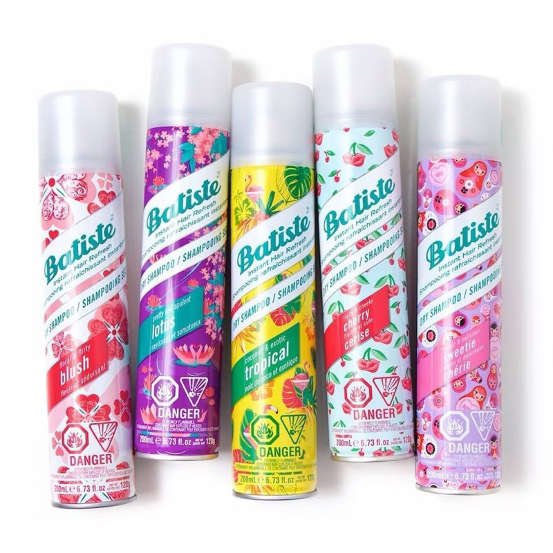 Dầu Gội Khô Batiste Dry Sampoo Giúp Tóc Bồng Bềnh 200ml Hết Ngứa, Hết Bết Dính Tóc Bồng Bềnh Tức Thì