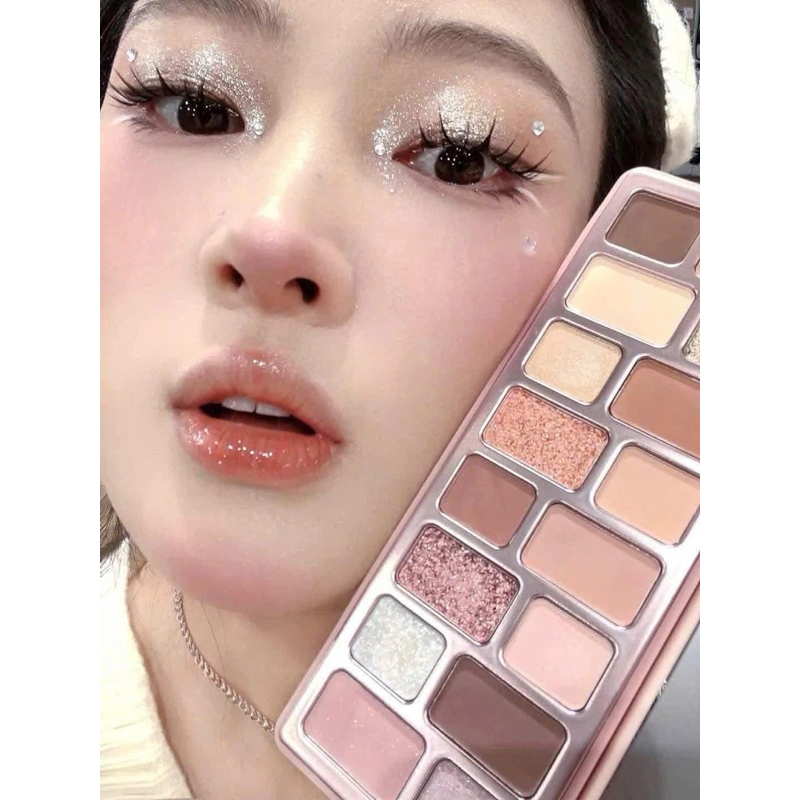 [QianYan] Bảng Phấn Mắt QianYan Cheeryep 16 Ô, Tone Màu Đa Dạng, Nhũ Lì, 13g (NHẬP KHẨU CHÍNH HÃNG)
