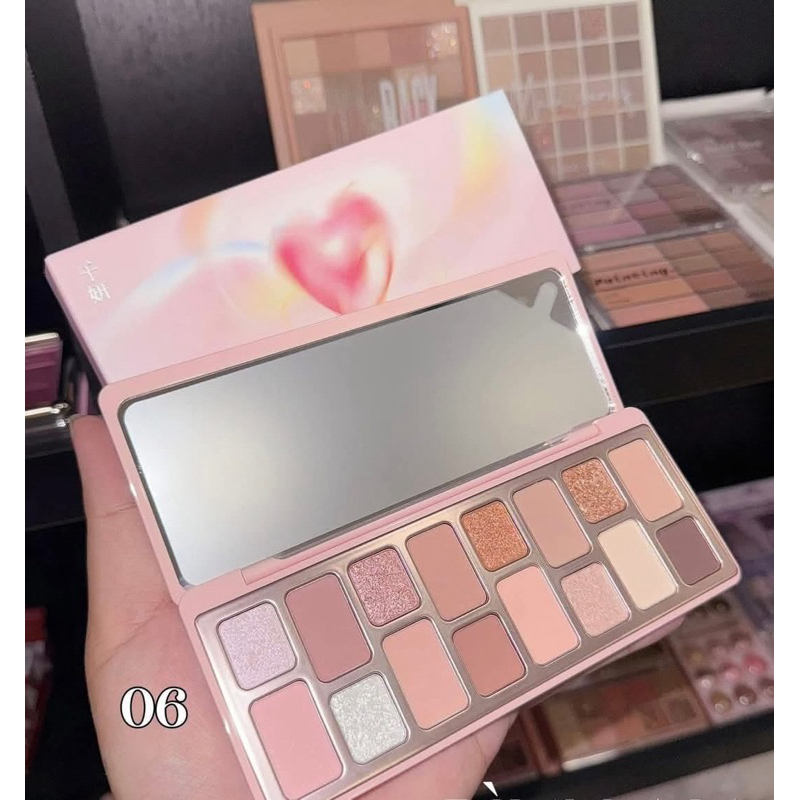 [QianYan] Bảng Phấn Mắt QianYan Cheeryep 16 Ô, Tone Màu Đa Dạng, Nhũ Lì, 13g (NHẬP KHẨU CHÍNH HÃNG)