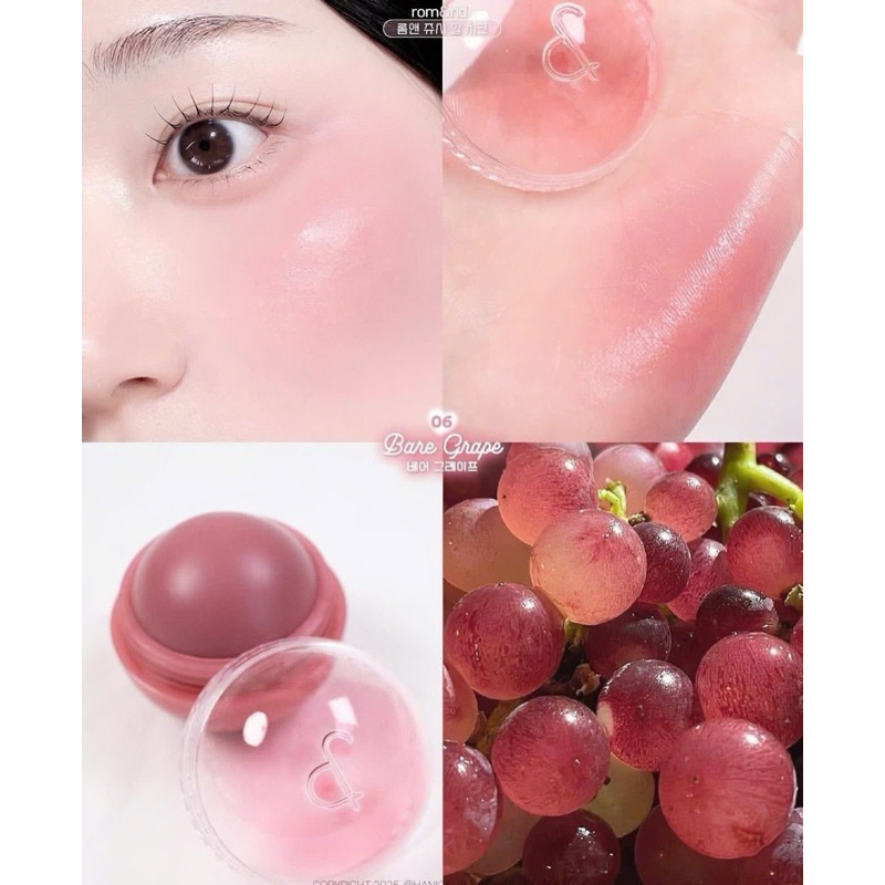 (NEW) Má Hồng Kem Trứng dạng lăn ROMAND Juicy Roll Cheek (8.4g) Dạng Lăn