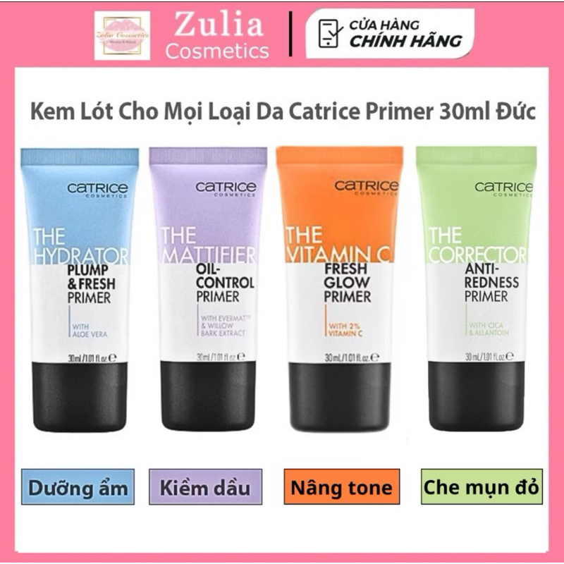 [CATRICE] Kem Lót Catrice Prime and Fine Pore Refining Anti Shine Base Siêu Mịn Chính Hãng Phiên Bản Mới Nhất - Mẫu mới