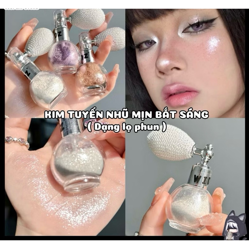 Chai Xịt Nhũ Bắt Sáng Kim Tuyến TEAYASON Spray Cho Mặt Và Body Dạng Xịt
