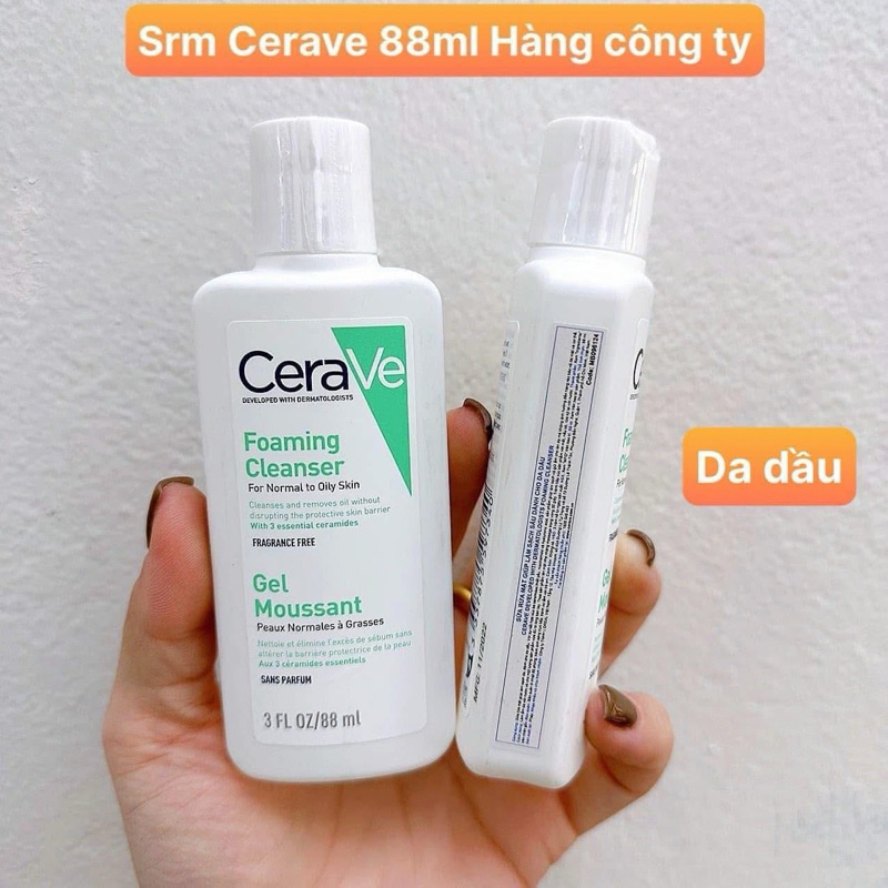 [HÀNG CÔNG TY] Sữa Rửa Mặt CERAVE Sạch Sâu, Dưỡng Ẩm, Tẩy Da Chết Dịu Nhẹ Cerave Developed Foaming Cleanser