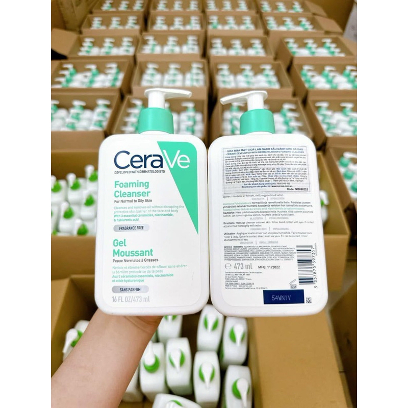 [HÀNG CÔNG TY] Sữa Rửa Mặt CERAVE Sạch Sâu, Dưỡng Ẩm, Tẩy Da Chết Dịu Nhẹ Cerave Developed Foaming Cleanser