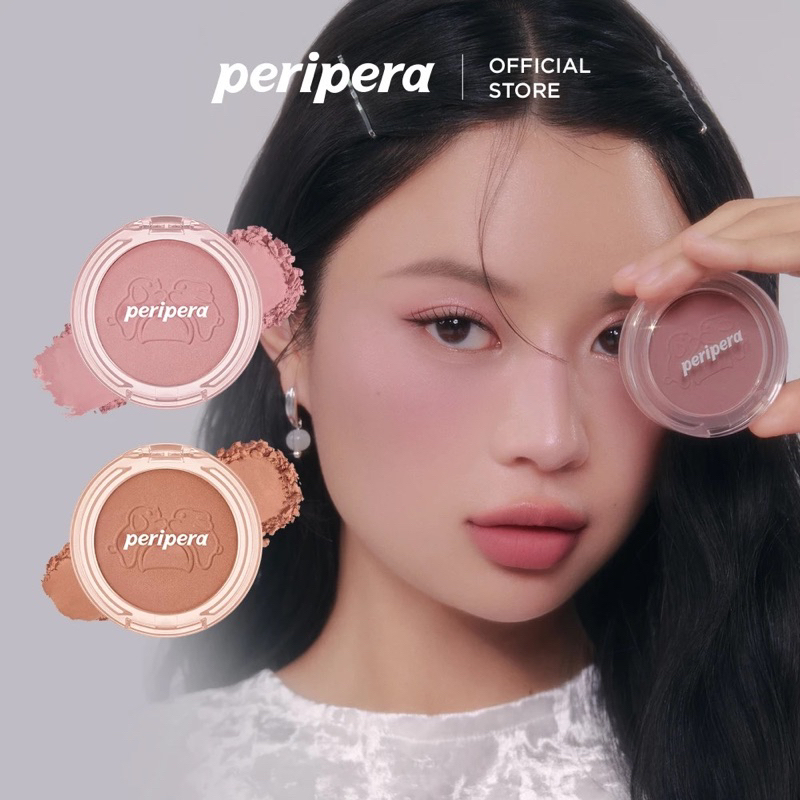 PHẤN MÁ HỒNG PERIPERA PURE BLUSHED SUNSHINE CHEEK TRANG ĐIỂM MAKEUP PERIPERA