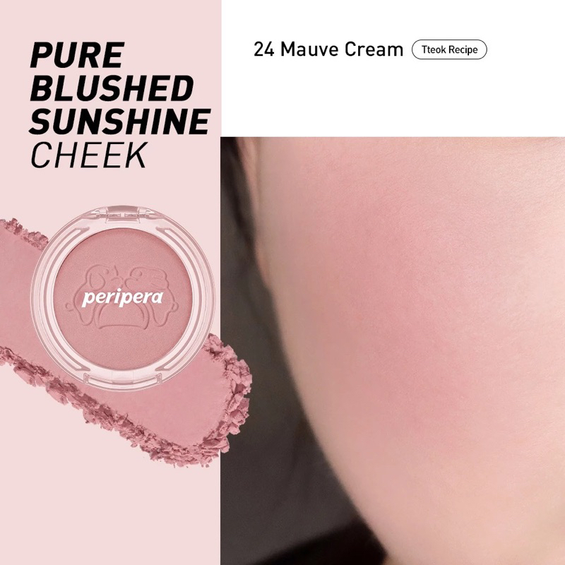 PHẤN MÁ HỒNG PERIPERA PURE BLUSHED SUNSHINE CHEEK TRANG ĐIỂM MAKEUP PERIPERA