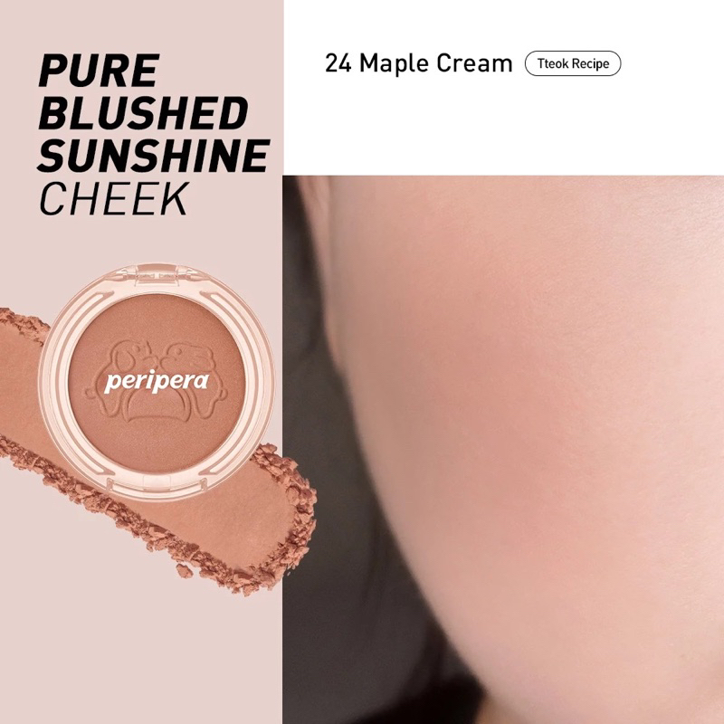 PHẤN MÁ HỒNG PERIPERA PURE BLUSHED SUNSHINE CHEEK TRANG ĐIỂM MAKEUP PERIPERA