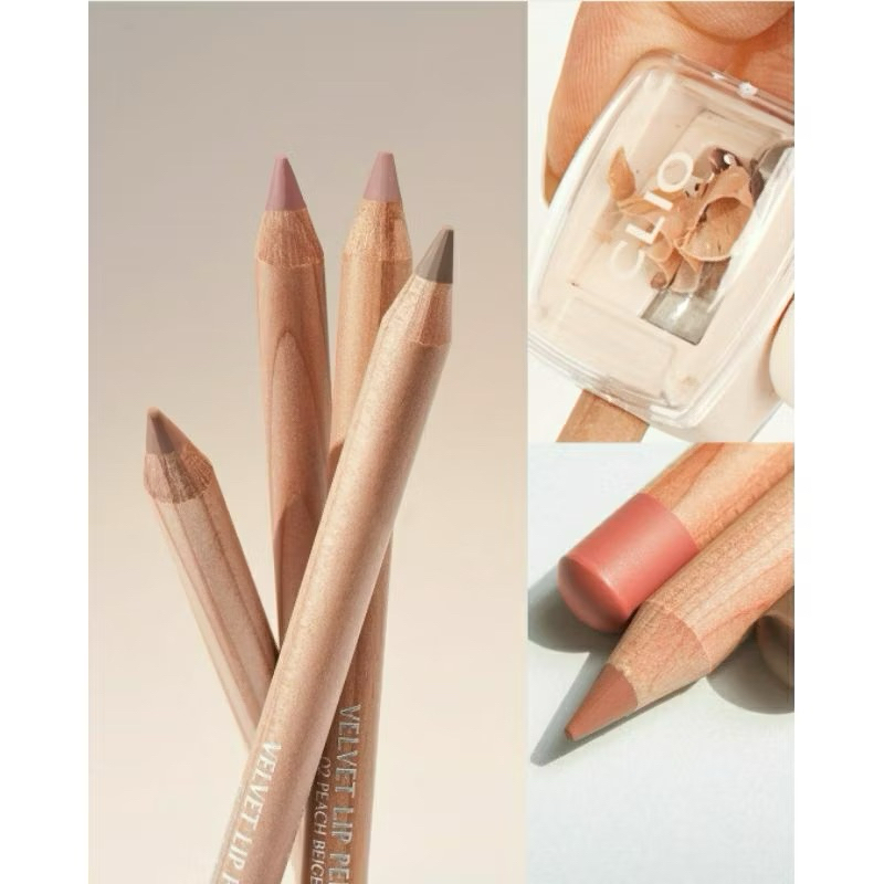 [CLIO] Chì Kẻ Viền Môi Clio Velvet Lip Pencil siêu mịn [ Kèm Gọt Bút ]