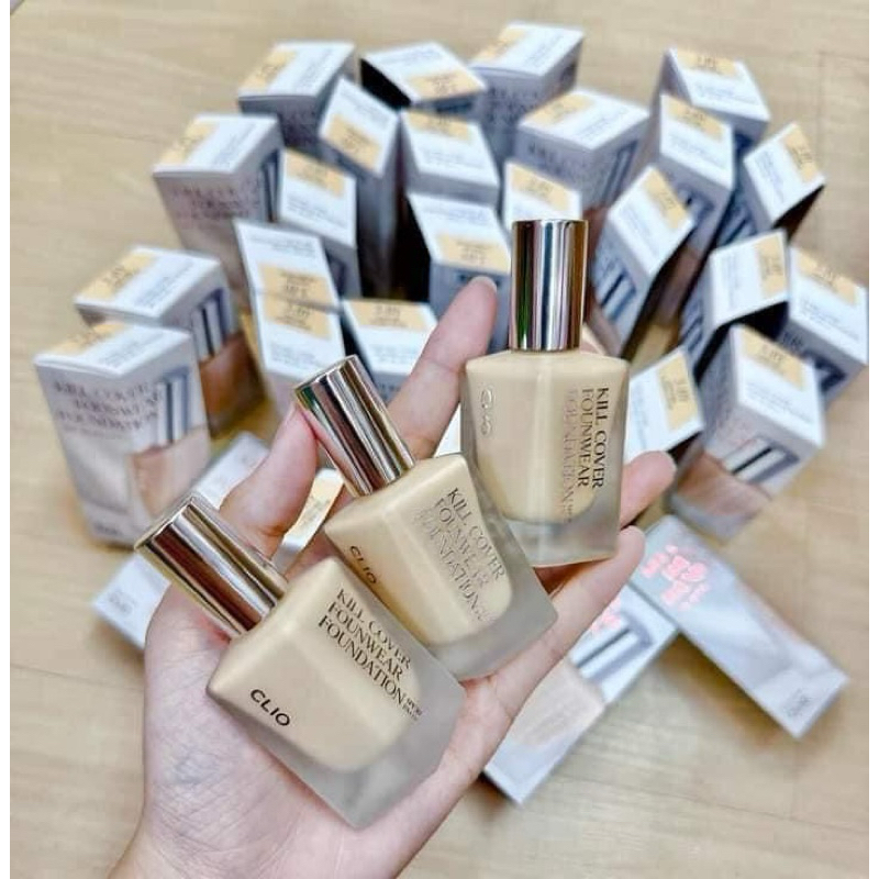 [Clio] KEM NỀN CHO DA DẦU CLIO KILL COVER FOUNWEAR FOUNDATION 13 Gam