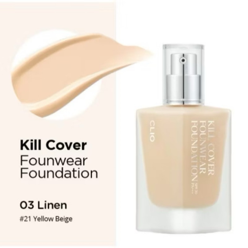 [Clio] KEM NỀN CHO DA DẦU CLIO KILL COVER FOUNWEAR FOUNDATION 13 Gam