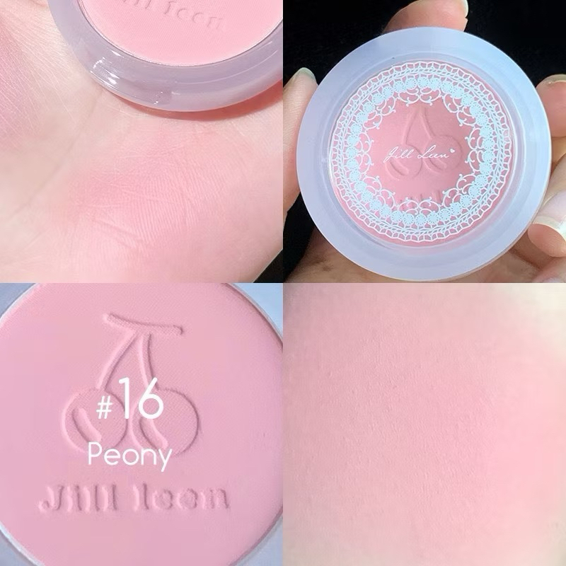 Phấn Má Hồng JILL LEEN Đơn Sắc Ánh Nhũ Mềm Mịn Tạo Khối Làm Sáng Da Màu Sắc