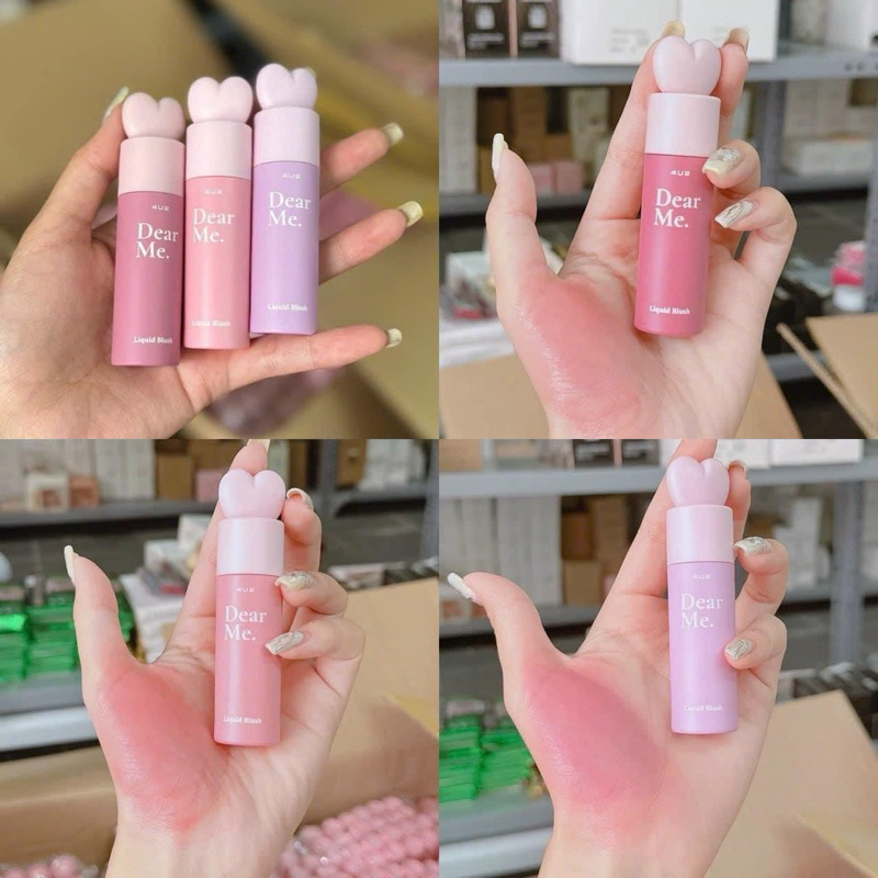 [4U2] Má Hồng Kem 4U2 Dạng Lỏng Nắp Trái Tim Xinh xắn Dear Me Liquid Blush (3.7g)