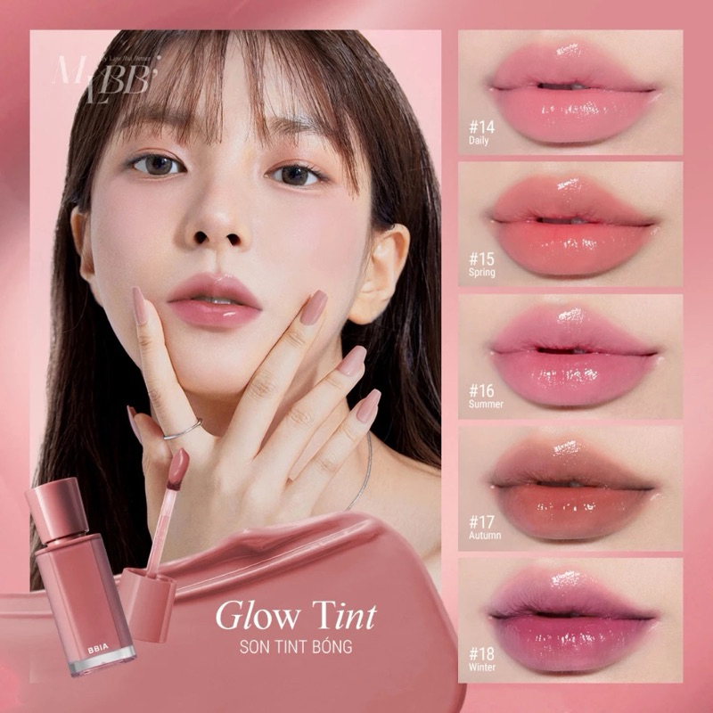[BBIA] Son Tint Bóng Bbia Glow Lips tint căng bóng mọng môi (Nhập Khẩu Chính Hãng)