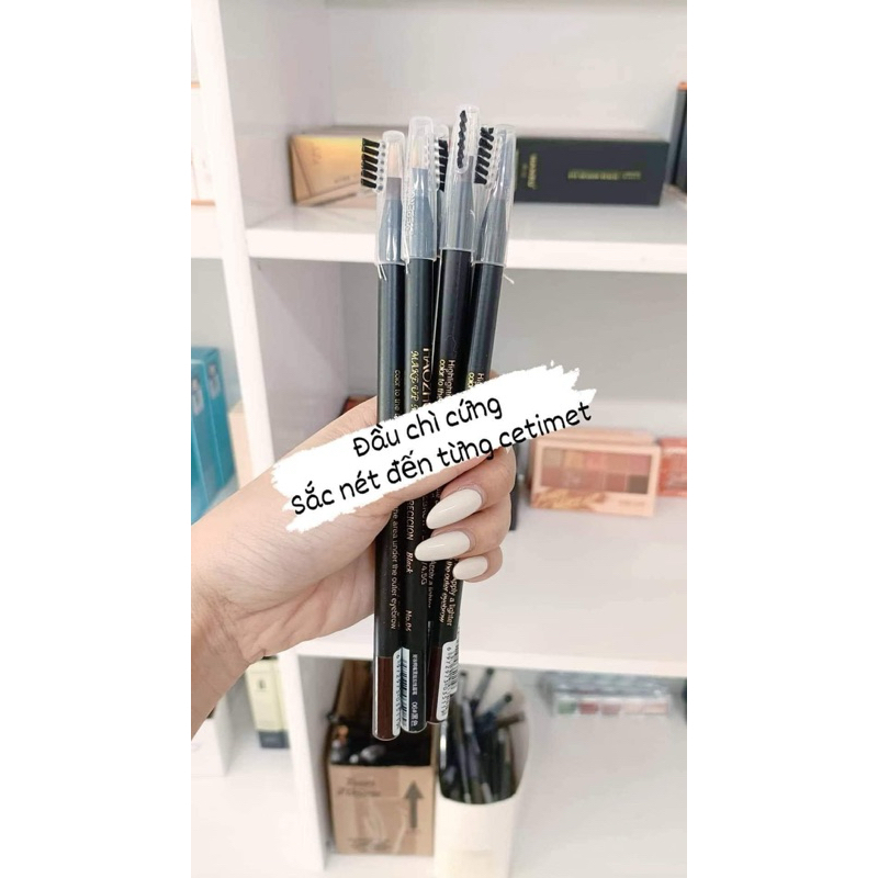 Chì xé kẻ mày Haozhuang cứng phẩy sợi Eyebrow Pencil sắc nét chuyên dùng cho Makeup trang điểm