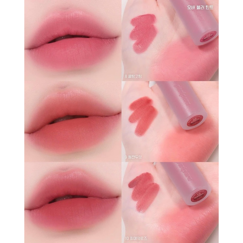 Son Kem Lỳ Peripera Over BLUR TINT kem nhung mịn bền màu  3.5g