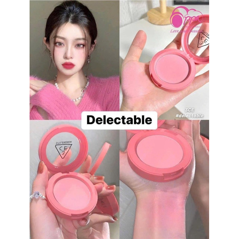 [VỎ MỚI] Phấn Má Hồng 3CE Mood Recipe Face Blush [Nude Peach- Mono Pink- Rose Beige- Full Off Charm-Kinda Shy]