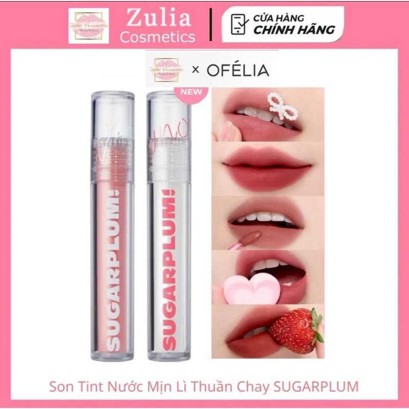 Son Tint Thuần Chay OFÉLIA SUGARPLUM MistyNow Blurring Tint [ SUGARPLUM BY OFÉLIA ]