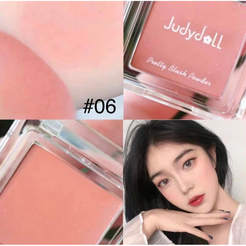 [JUDYDOLL] Phấn má hồng đơn sắc Judydoll Pretty Blush Powder Tự nhiên Phấn mịn Lên màu tốt 2g
