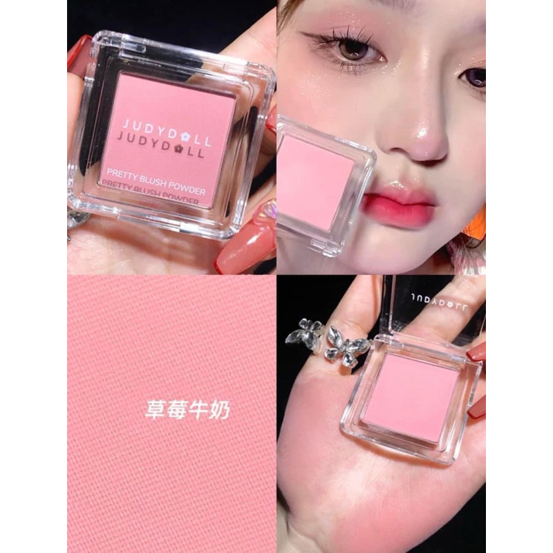 [JUDYDOLL] Phấn má hồng đơn sắc Judydoll Pretty Blush Powder Tự nhiên Phấn mịn Lên màu tốt 2g