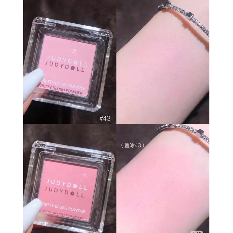 [JUDYDOLL] Phấn má hồng đơn sắc Judydoll Pretty Blush Powder Tự nhiên Phấn mịn Lên màu tốt 2g
