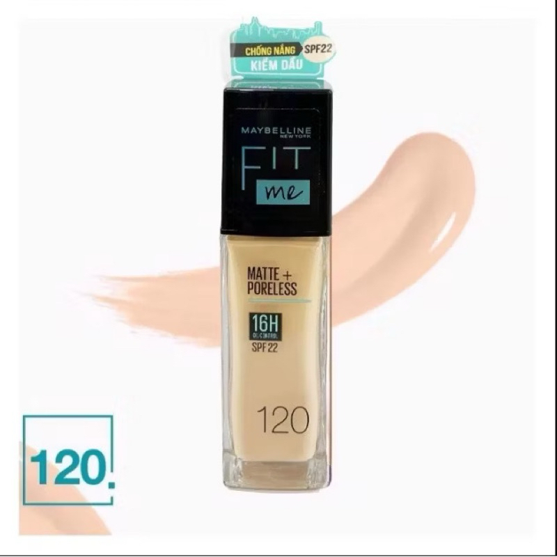 Kem Nền Maybelline Fit Me Mịn Nhẹ Kiềm Dầu Matte Poreless Foundation 30ml