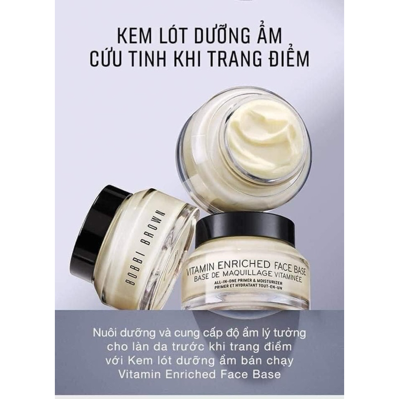 Kem lót Bobbi brown vitamin enriched face base size mini 5ml chính hãng