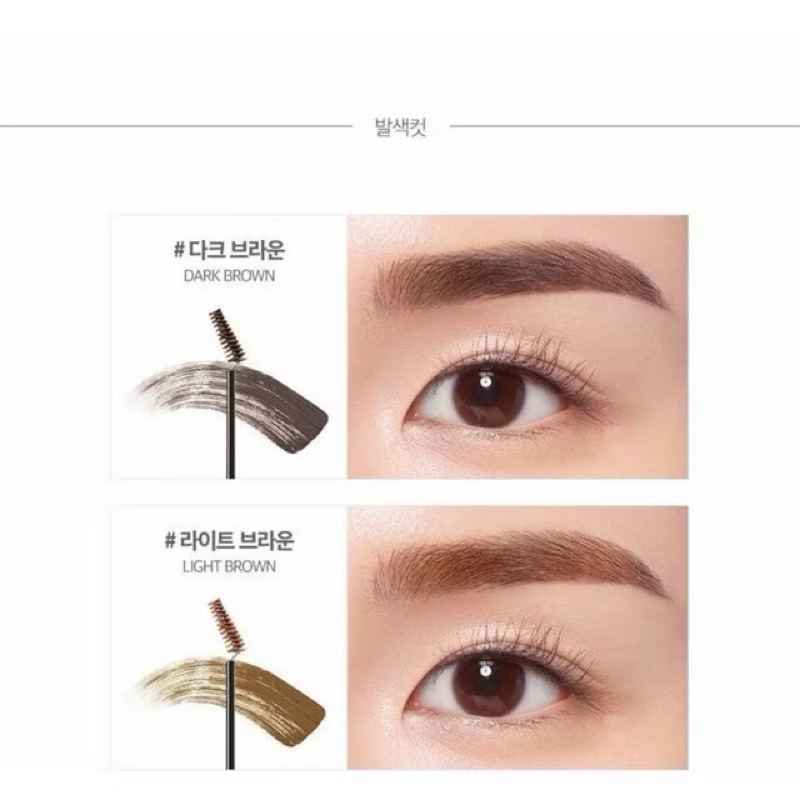 Mascara Mày Klavuu chuốt lông mày đầu nhỏ tự nhiên cao cấp chính hãng gồm 2 màu