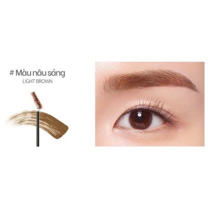 Mascara Mày Klavuu chuốt lông mày đầu nhỏ tự nhiên cao cấp chính hãng gồm 2 màu