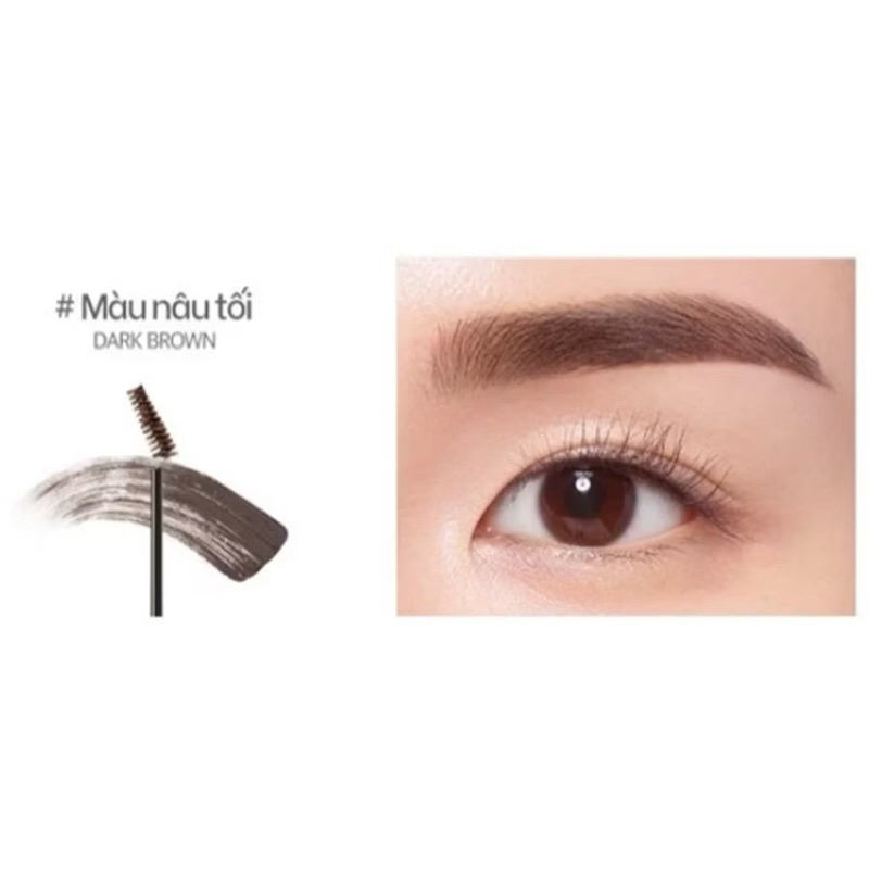 Mascara Mày Klavuu chuốt lông mày đầu nhỏ tự nhiên cao cấp chính hãng gồm 2 màu