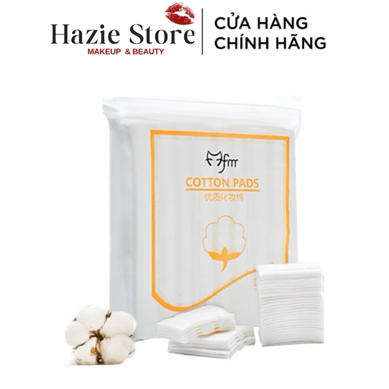Bông tẩy trang 3 lớp Cotton Pads Túi 222 miếng nội địa Trung (Bịch vàng)