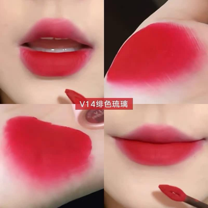 (Nắp đen) Son Kem Nhung Lỳ Mooekiss Velvet Lip Mud mịn môi 3g