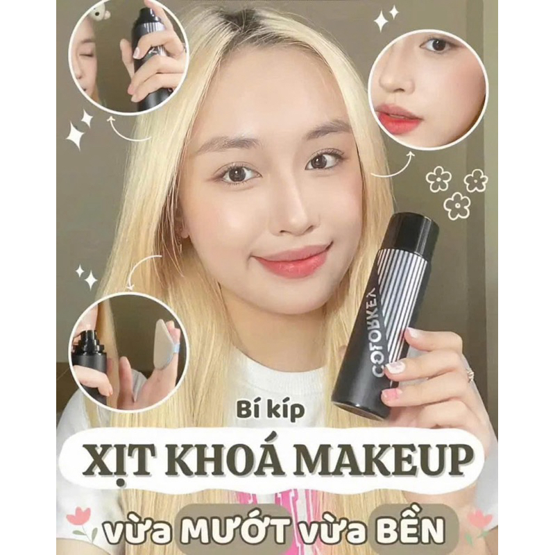 [NHẬP KHẨU] Xịt Khóa Nền COLORKEY Tia Sương Mềm Mại Giúp Khóa Chặt Lớp Trang Điểm Phù Hợp Mọi Loại Da 100ml