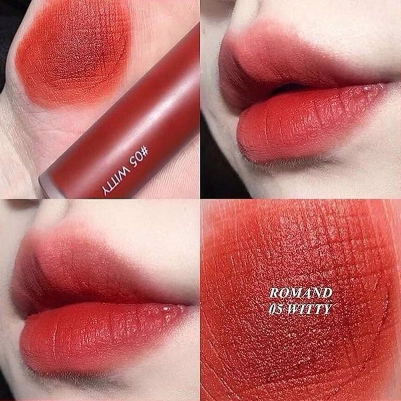 Son Kem Lỳ Romand Zero Velvet Tint mềm môi full màu Hàn quốc 05 06 23 24
