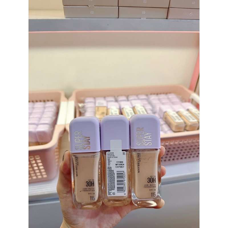 Kem Nền Bắt Sáng Maybelline Superstay Lumi Matte 30H 35ml Nắp Tím