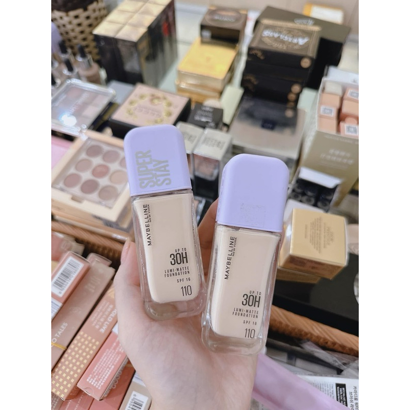 Kem Nền Bắt Sáng Maybelline Superstay Lumi Matte 30H 35ml Nắp Tím